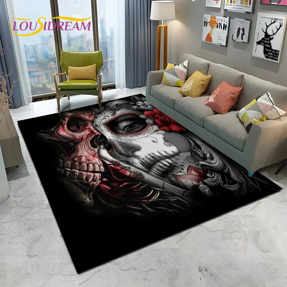Horror Gothic Female Skull Dea - Home Textiles Sale review and price