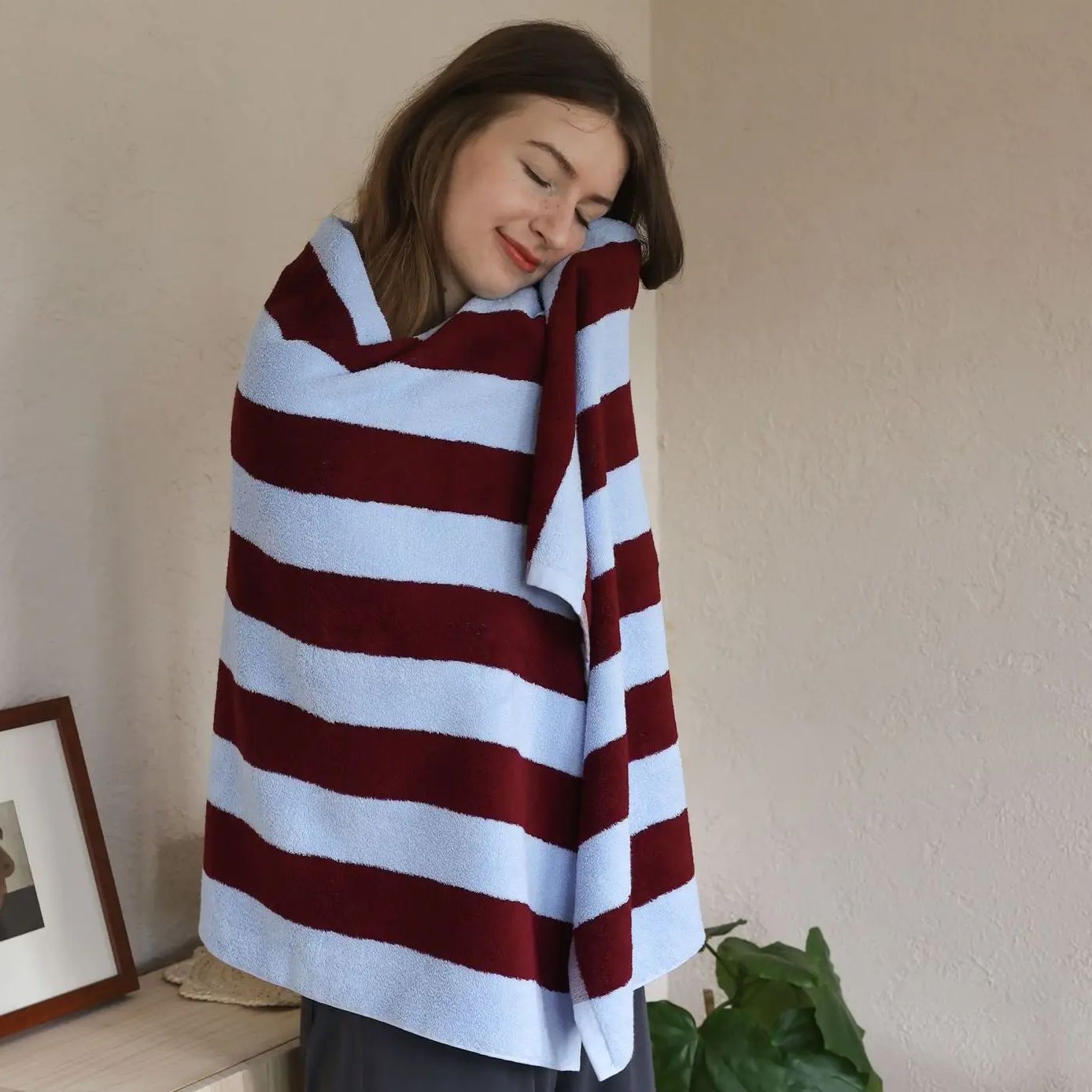 Retro Striped Pure Cotton Towe - Home Textiles Face Towel review and price