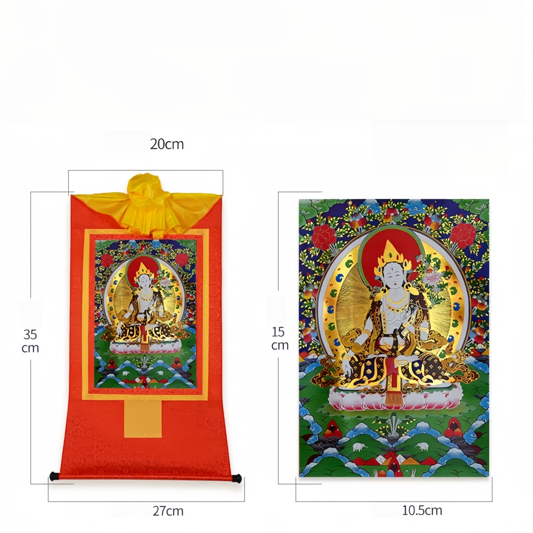 White Tara Buddha Thangka Gold - Home Textiles Usa review and price