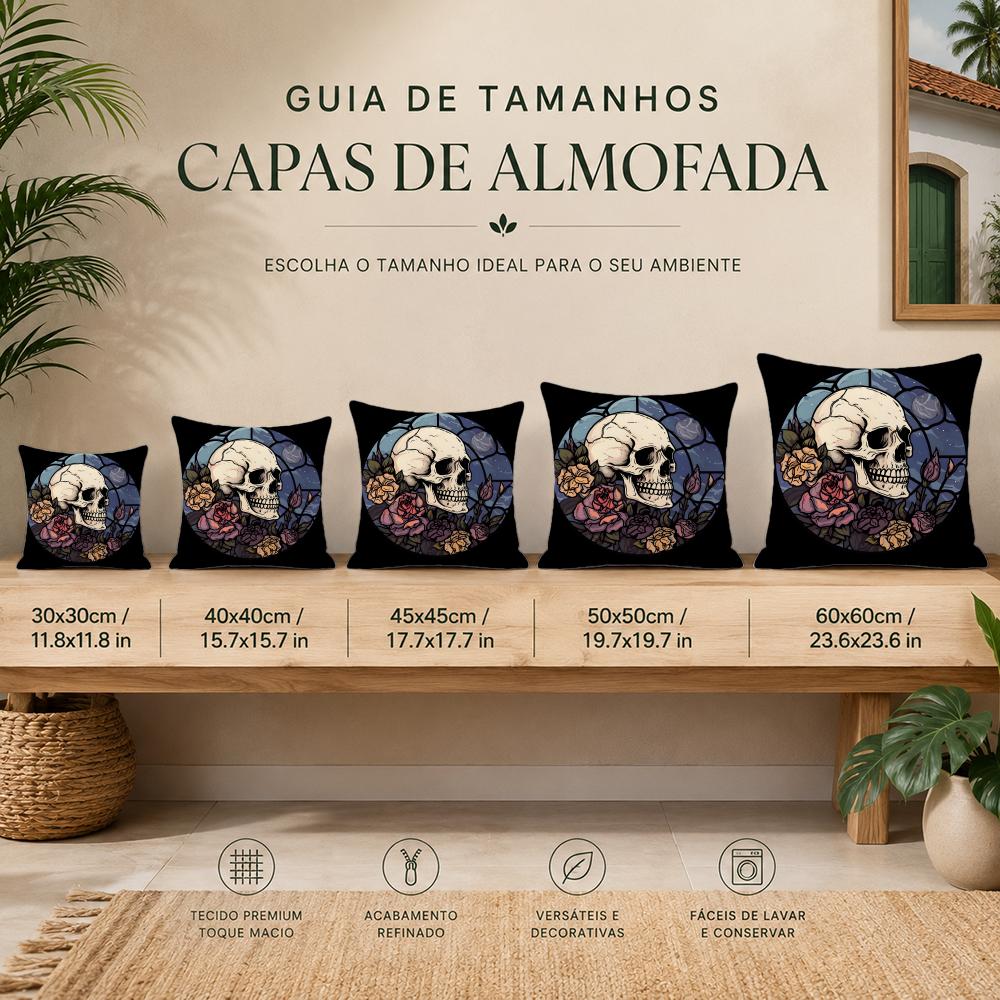 Anime Skull heart print Pillow - Home Textiles Premium review and price